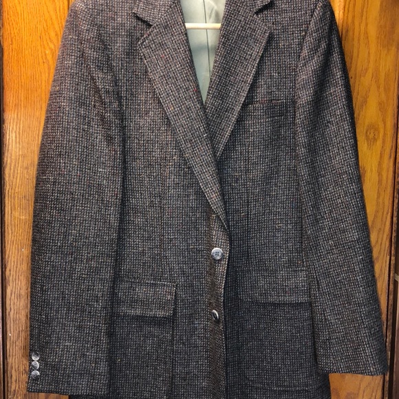 Vintage 70s-80'S Haggar Imperial Premium Edition wool pants and slacks, made in the USA, men's size W33. wool brown type Vintage Second Hand